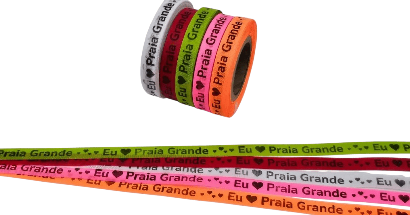 EU PRAIA GRANDE. 1000 FITAS CORTADAS. 5 CORES SORTIDAS.