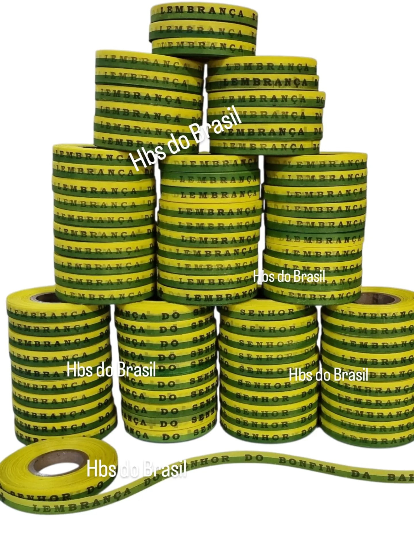 Lembrança do Senhor do Bonfim da Bahia. Verde e Amarelo.