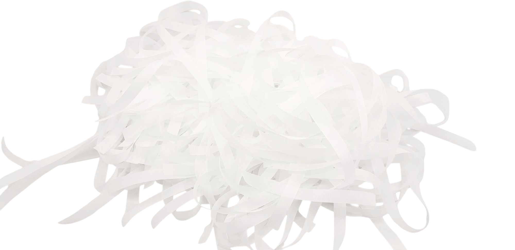 2.000 FITINHAS SEM IMPRESSÃO. CORTADAS. BRANCO.