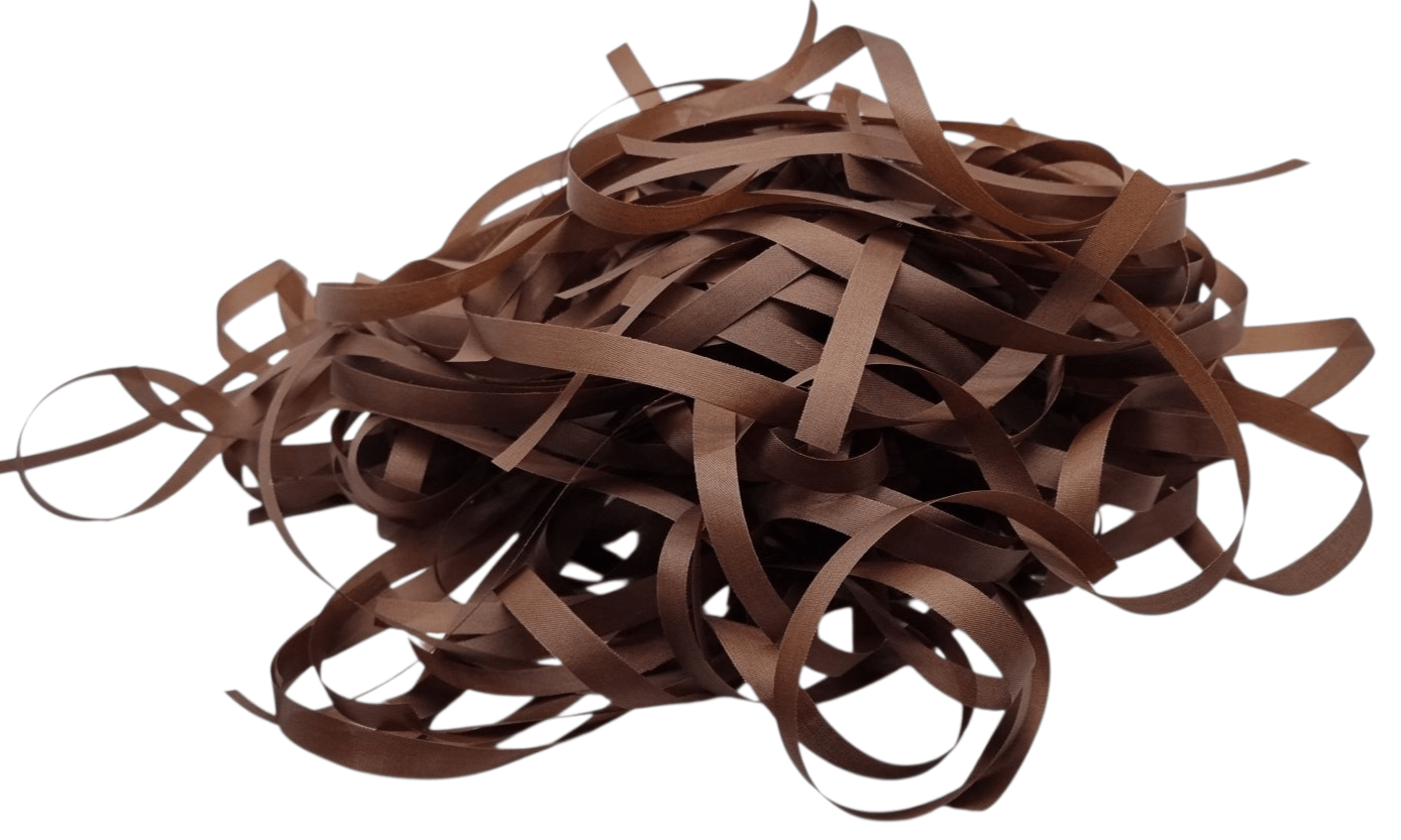 2.000 FITINHAS SEM IMPRESSÃO. CORTADAS. MARROM.