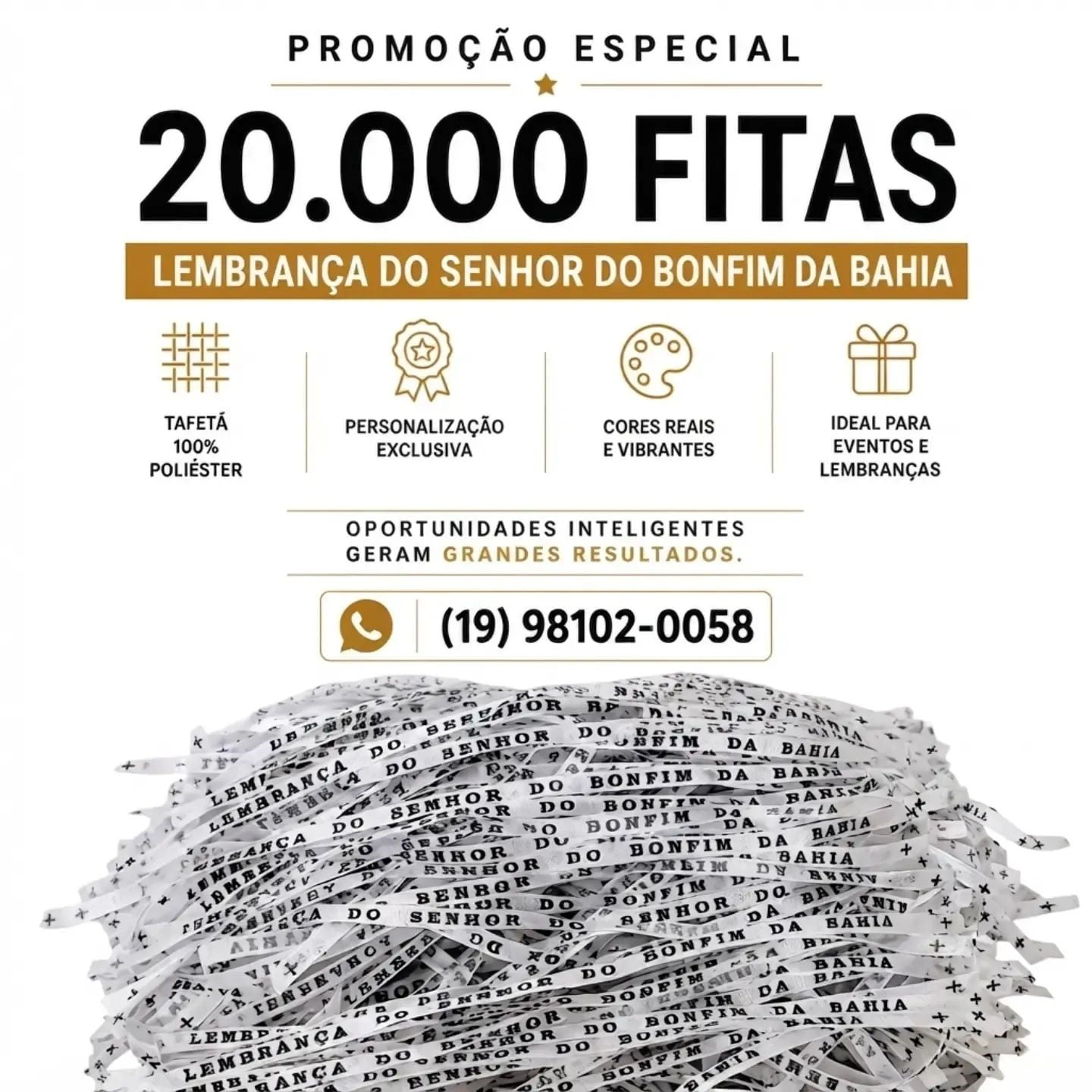 PROMOÇÃO IMPERDÍVEL 20.000 FITAS CORTADAS CORES SORTIDAS DO BONFIM