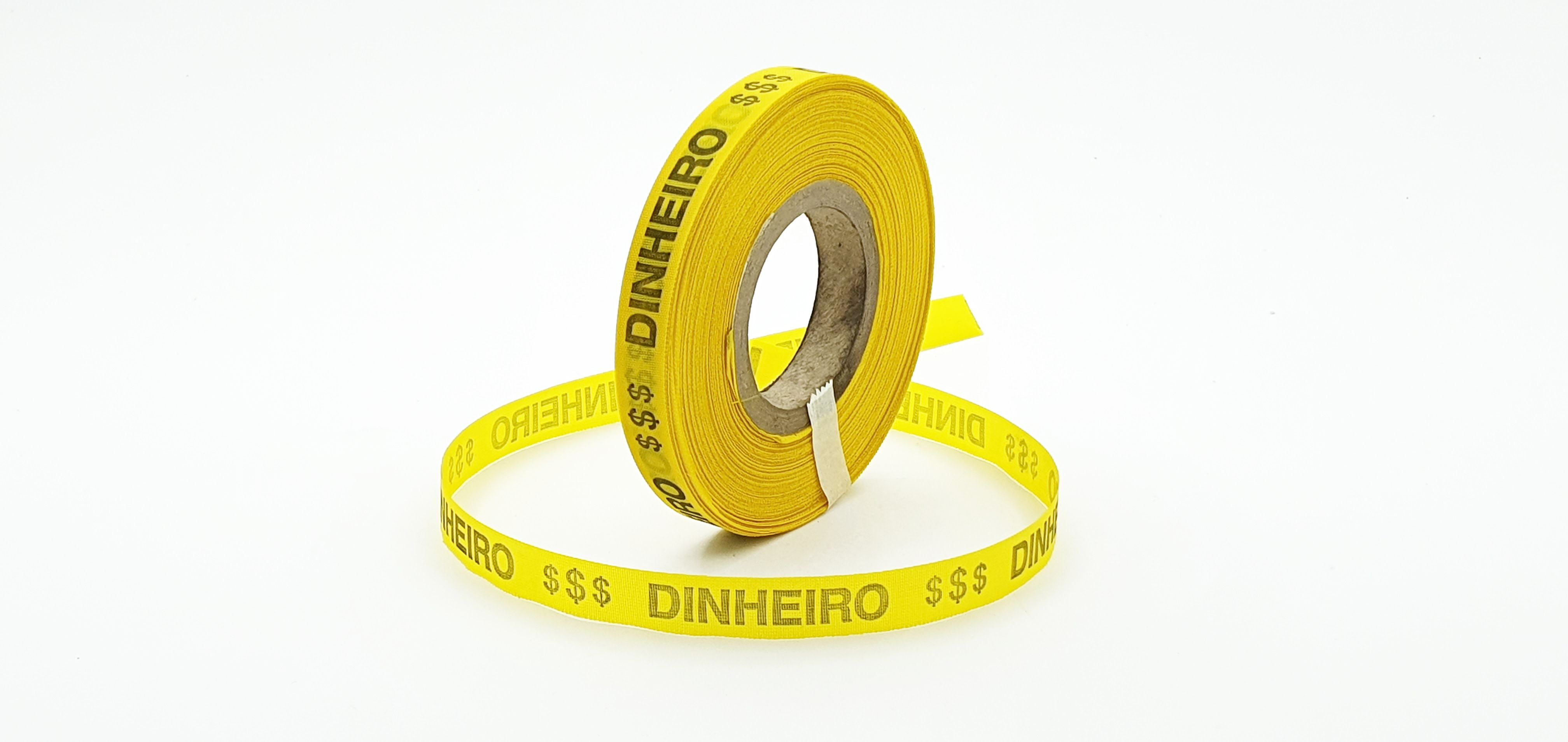 DINHEIRO. mod. 1 - 1000 FITAS CORTADAS. AMARELO OURO.