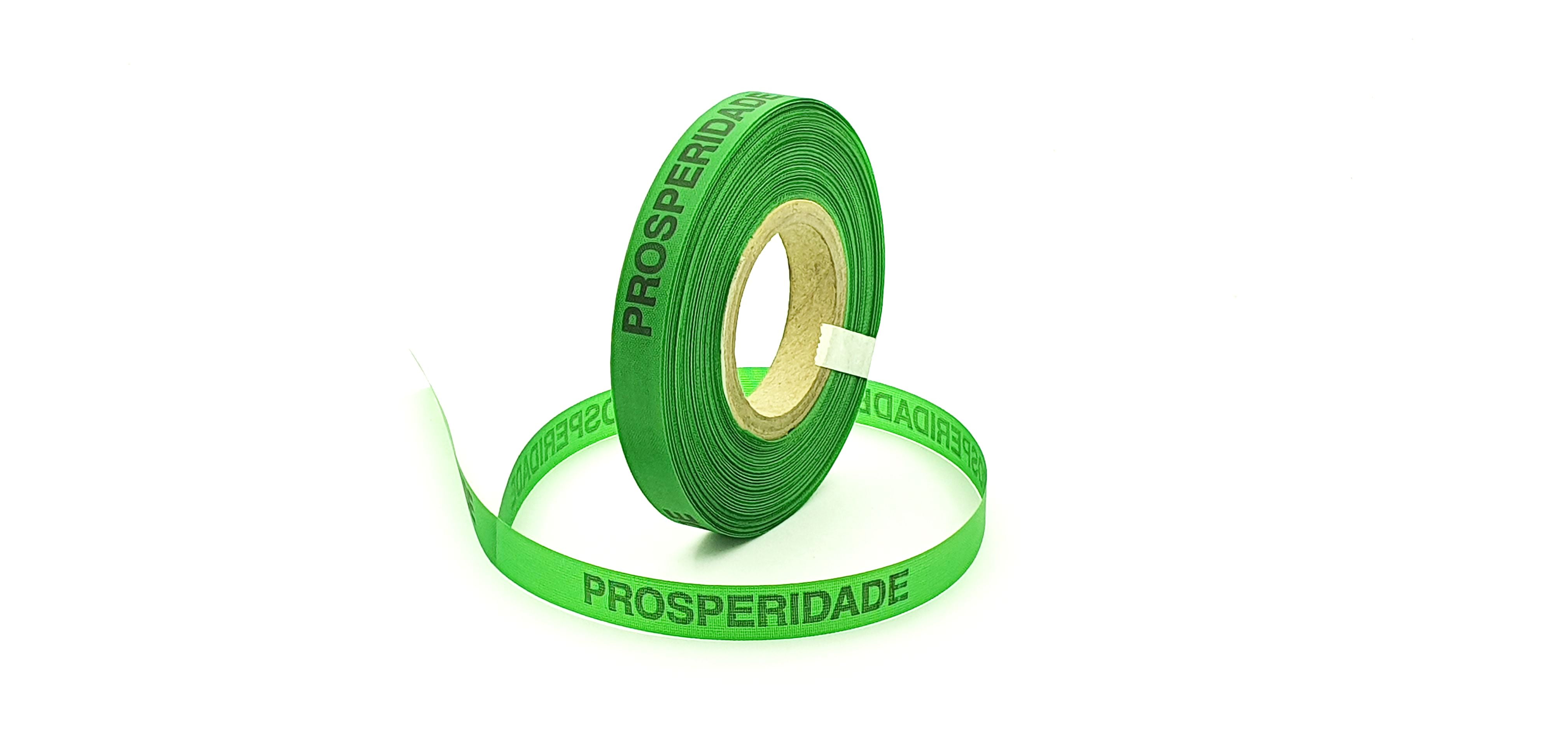 PROSPERIDADE. 1000 FITAS CORTADAS. VERDE BANDEIRA.