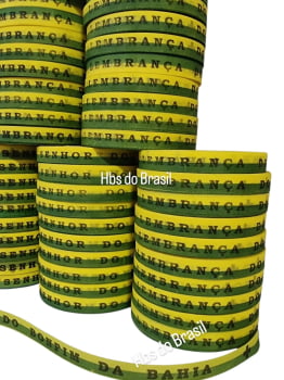 Lembrança do Senhor do Bonfim da Bahia. Verde e Amarelo.