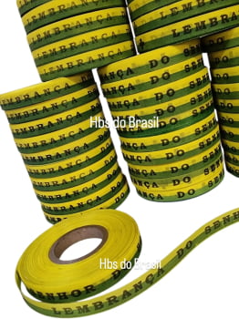 Lembrança do Senhor do Bonfim da Bahia. Verde e Amarelo.