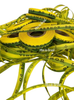 Lembrança do Senhor do Bonfim da Bahia. Verde e Amarelo.