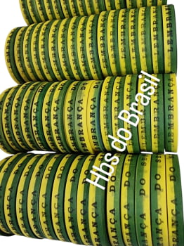 Lembrança do Senhor do Bonfim da Bahia. Verde e Amarelo.