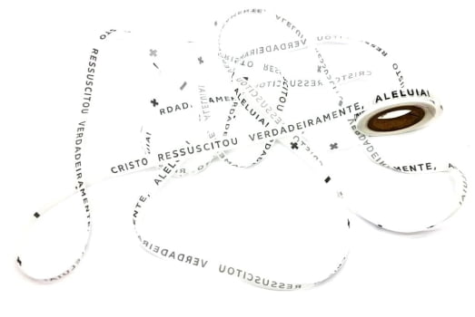 CRISTO RESSUSCITOU VERDADEIRAMENTE, ALELUIA! 200 FITAS CORTADAS.