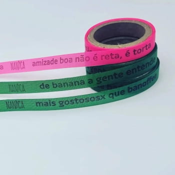 fitinhas personalizadas com a sua frase, logo, nome etc. Informações gerais na descrição do produto. Valor sob consulta.