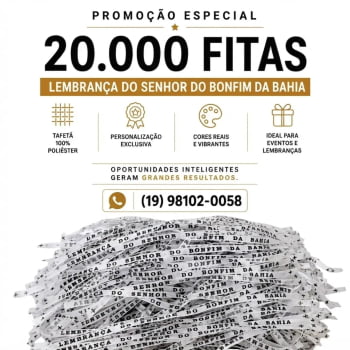 PROMOÇÃO IMPERDÍVEL 20.000 FITAS CORTADAS CORES SORTIDAS DO BONFIM