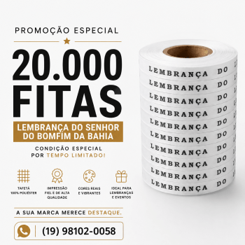 PROMOÇÃO IMPERDÍVEL 20.000 FITAS CORES SORTIDAS DO BONFIM