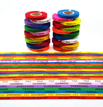 1000 FITINHAS COM PALAVRAS DE INCENTIVO, CORES E PALAVRAS SORTIDAS.