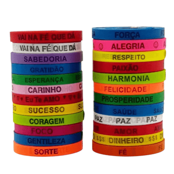 1000 FITINHAS COM PALAVRAS DE INCENTIVO, CORES E PALAVRAS SORTIDAS.