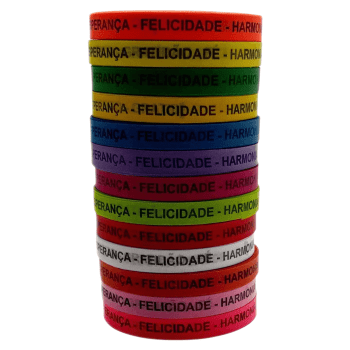 1000 Fitinhas com palavras de incentivo, Cores sortidas.