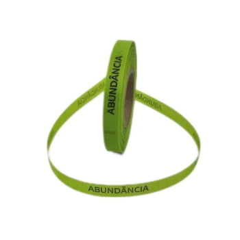 ABUNDÂNCIA. 1000 FITAS CORTADAS. VERDE LIMÃO.