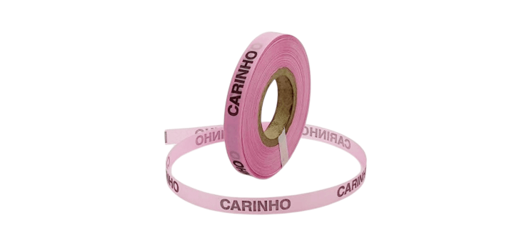 CARINHO. 1000 FITAS CORTADAS. ROSA CLARO.