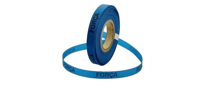 FORÇA. 1000 FITAS CORTADAS. AZUL TURQUESA.