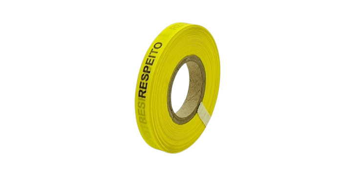 RESPEITO. 1000 FITAS CORTADAS. AMARELO CANÁRIO.