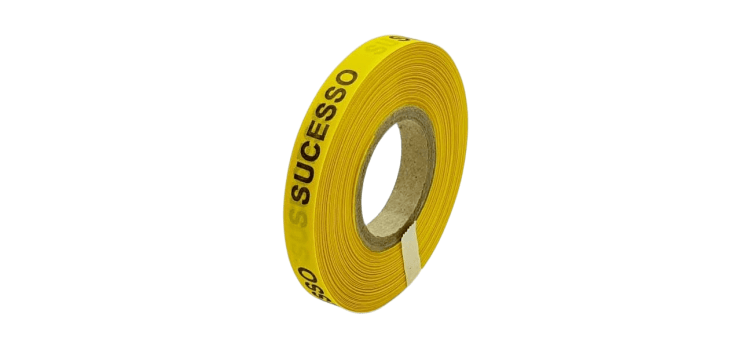 SUCESSO. 1000 FITAS CORTADAS. AMARELO OURO.