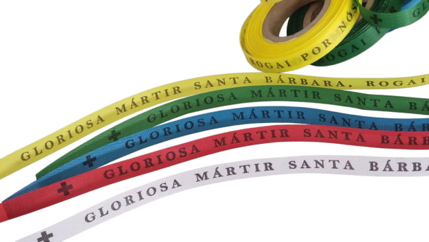 GLORIOSA MÁRTIR SANTA BÁRBARA. 500 FITAS CORTADAS.