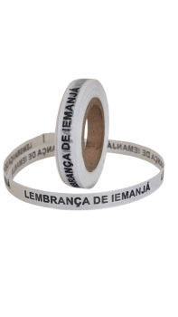LEMBRANÇA DE IEMANJÁ. 500 FITAS CORTADAS. CORES: AZUL E BRANCO.
