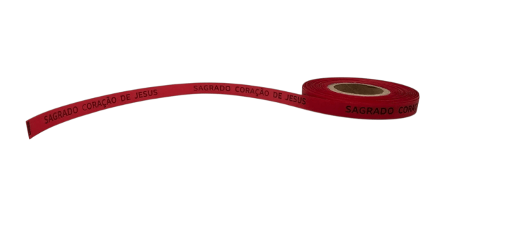 SAGRADO CORAÇÃO DE JESUS. 500 FITAS CORTADAS. VERMELHO.