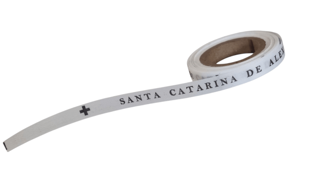 SANTA CATARINA DE ALEXANDRIA, ROGAI POR NÓS. 500 FITAS CORTADAS. 3 CORES.