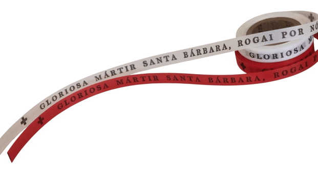 Gloriosa Mártir Santa Bárbara. 1000 Fitas Cortadas 2 cores.