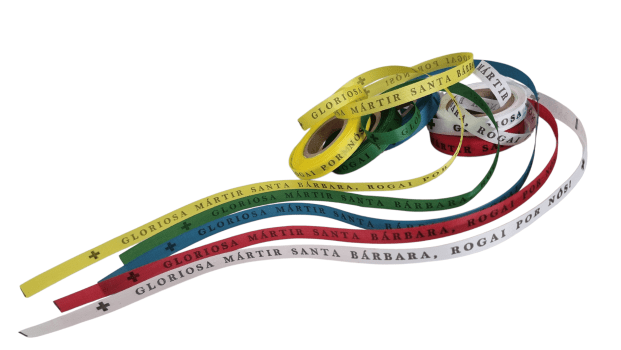 Gloriosa Mártir Santa Bárbara. 1000 Fitas Cortadas 2 cores.