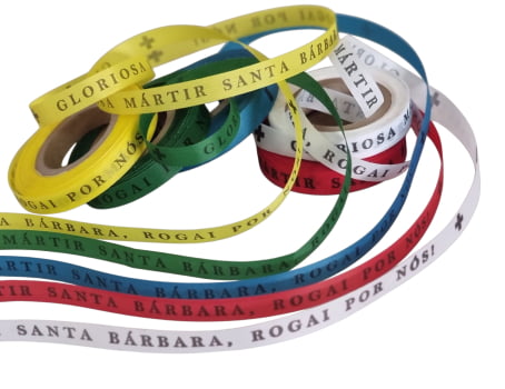 Gloriosa Mártir Santa Bárbara. 1000 Fitas Cortadas 2 cores.