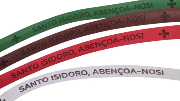 Santo Isidoro, Rogai Por Nós! Santo Isidoro, Abençoa-nos! Santo Isidoro, Protegei-nos! 1000 Fitas Cortadas.