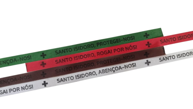 Santo Isidoro, Rogai Por Nós! Santo Isidoro, Abençoa-nos! Santo Isidoro, Protegei-nos! 500 Fitas Cortadas.