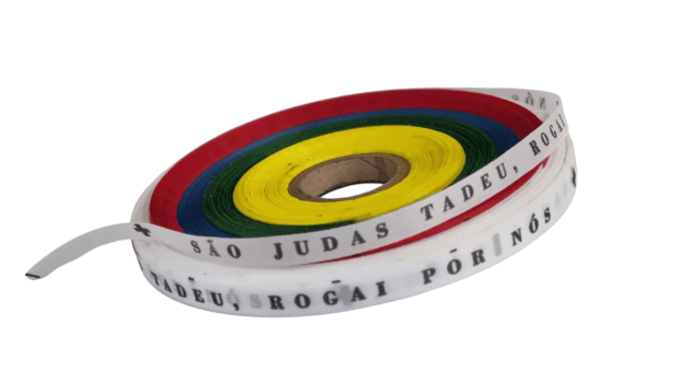 SÃO JUDAS TADEU,  ROGAI POR NÓS. 500 FITAS CORTADAS.