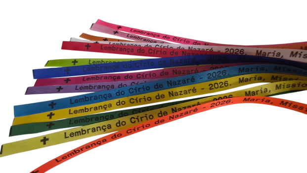 Lembrança do Círio de Nazaré - 2026. Maria, Missionária que nos dá Jesus! 20.000 Fitas