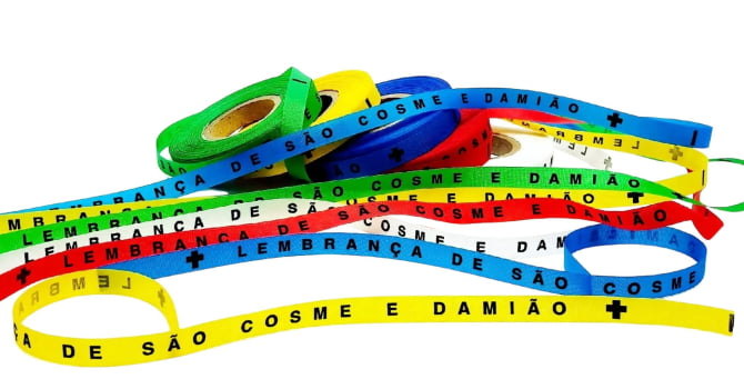 LEMBRANÇA DE SÃO COSME E DAMIÃO. 500 FITAS 